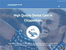 Tablet Screenshot of dentalhealthforlife.co.uk